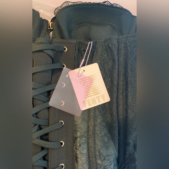 •the original• SAVAGE X FENTY Black Corset• - Picture 11 of 16